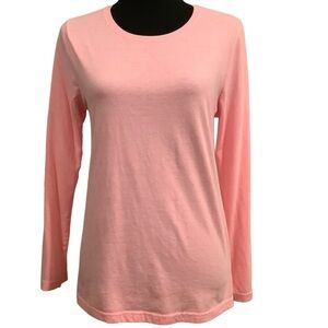 Faded Glory Women's Soft Pink Long Sleeve Tee